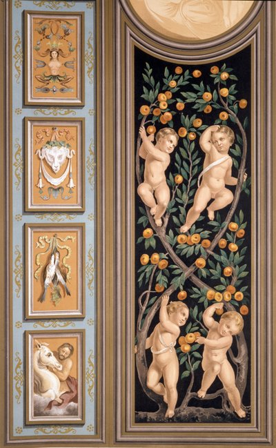 Fresko von Cupidos aus der Kirche St. Ambroglio, Mailand, aus 